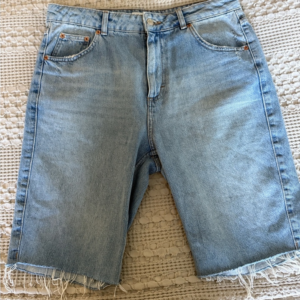 Topshop Light Blue Jean Shorts